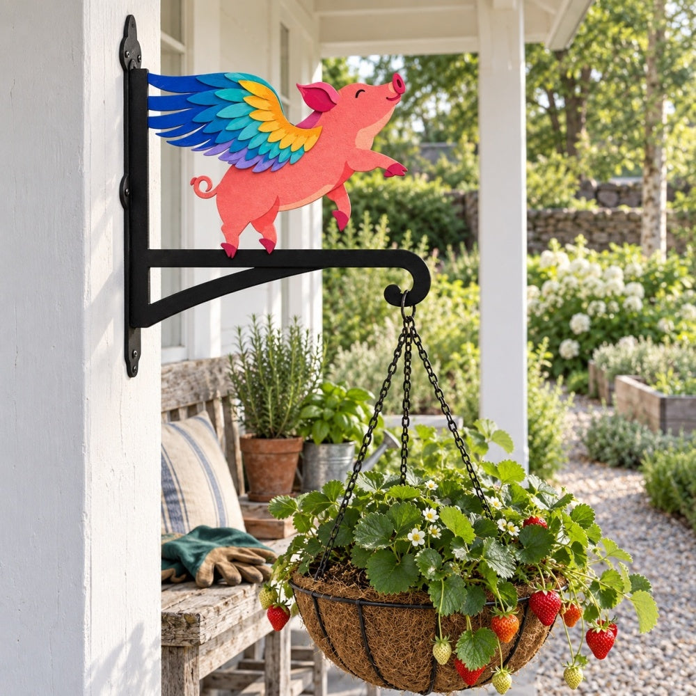 Hanging Basket Bracket – Flying Pig