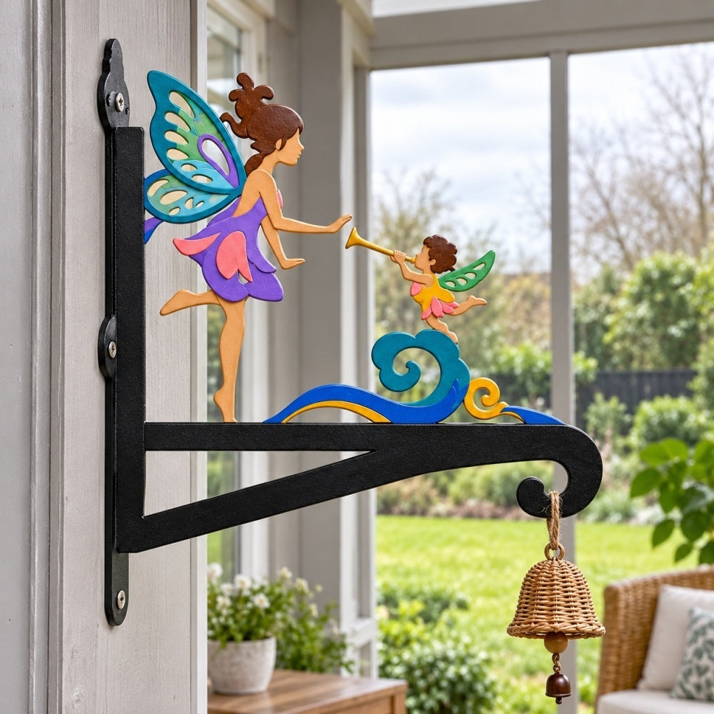 Hanging Basket Bracket – Fairy and Angel
