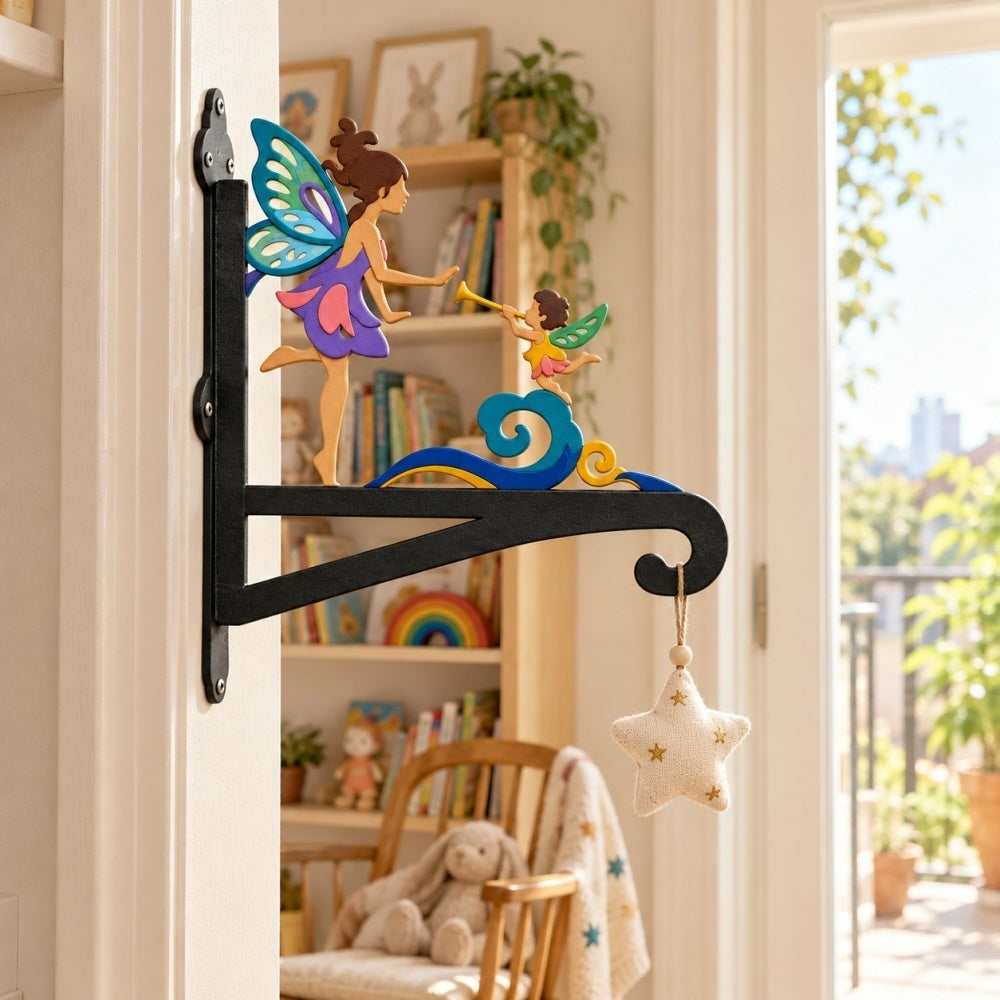 Hanging Basket Bracket – Fairy and Angel