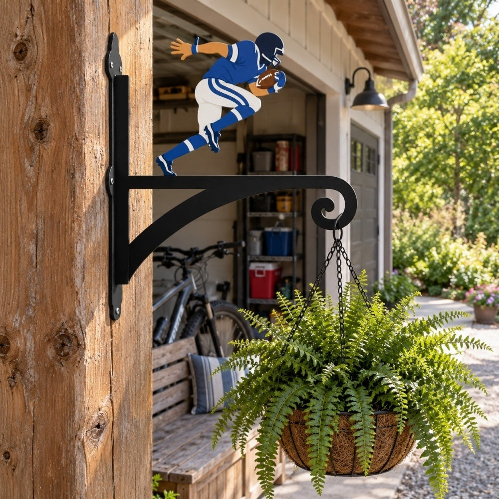 Hanging Basket Bracket – American Football Player Sports