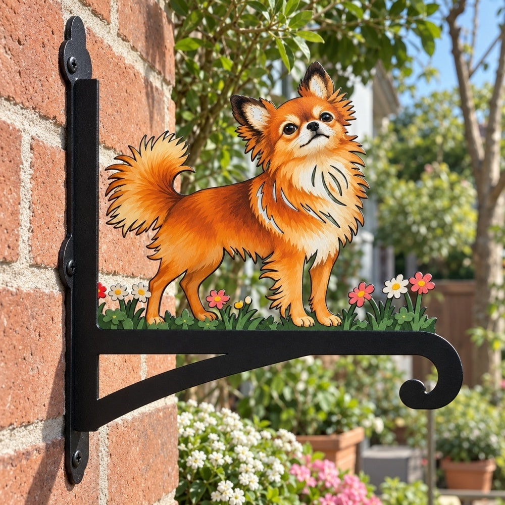 Hanging Basket Bracket – Long Haired Chihuahua Dog