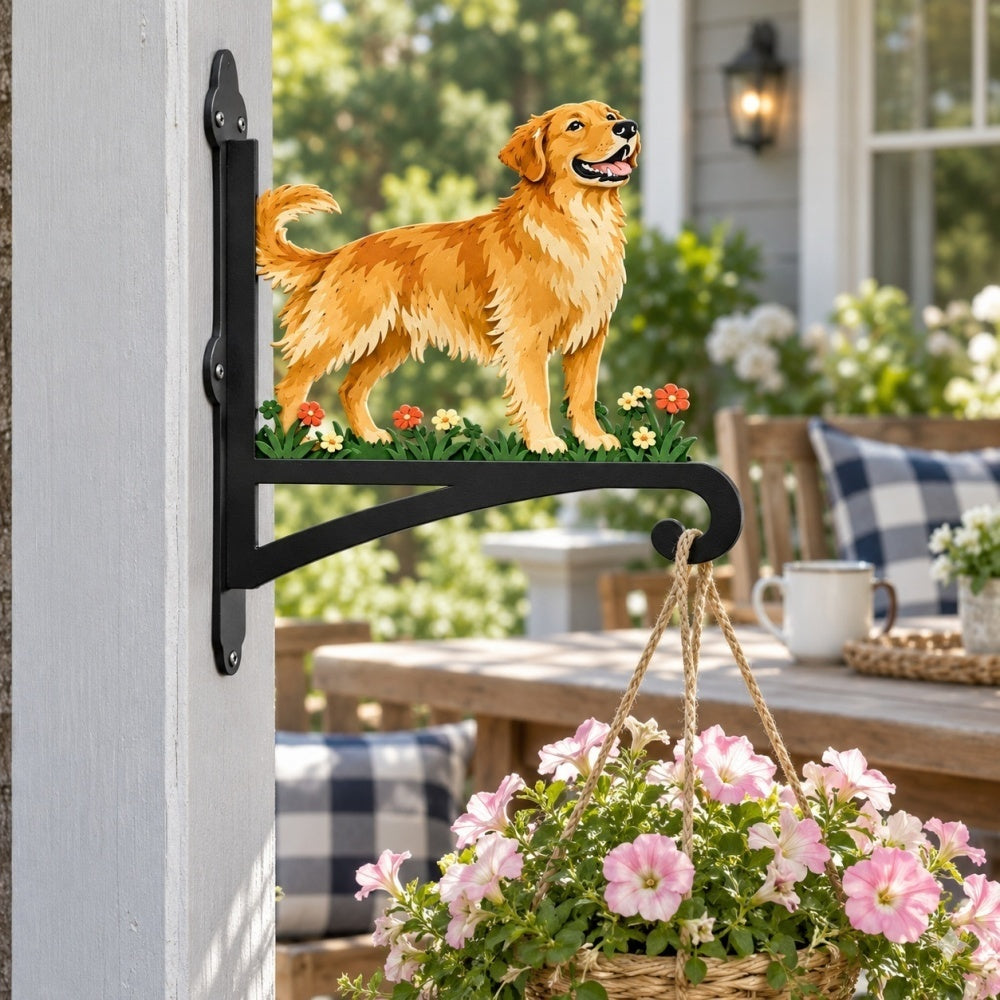 Hanging Basket Bracket – Golden Retriever
