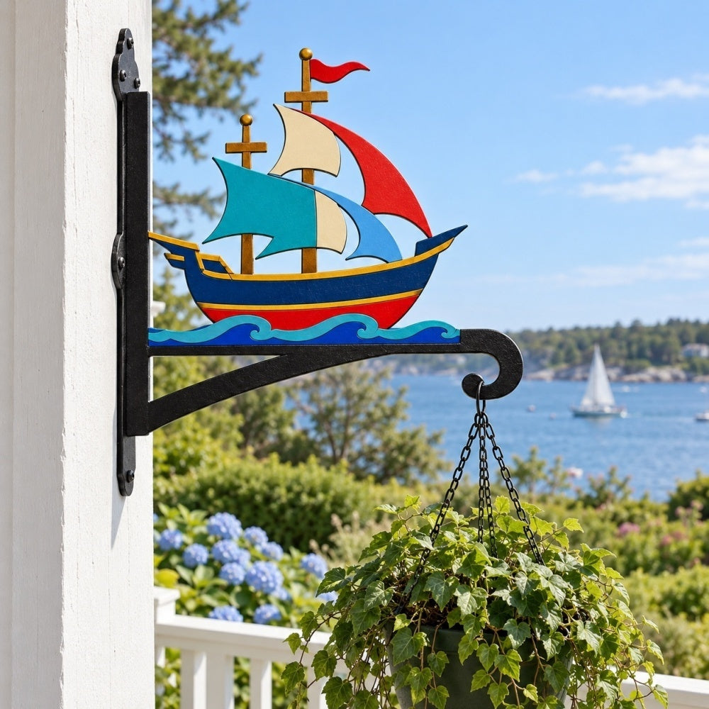 Hanging Basket Bracket – Sailing Ship