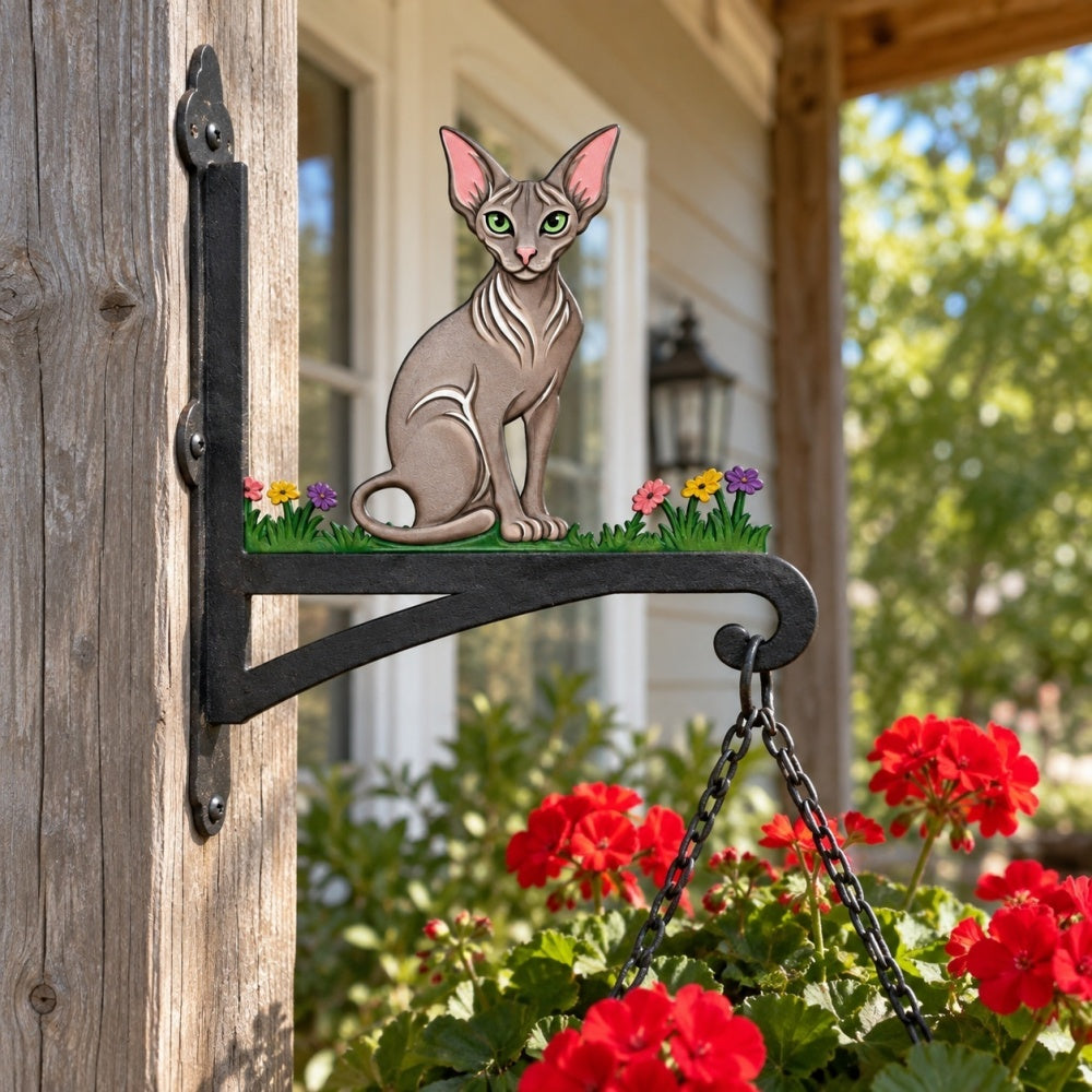 Hanging Basket Bracket – Hairless Sphynx Cat