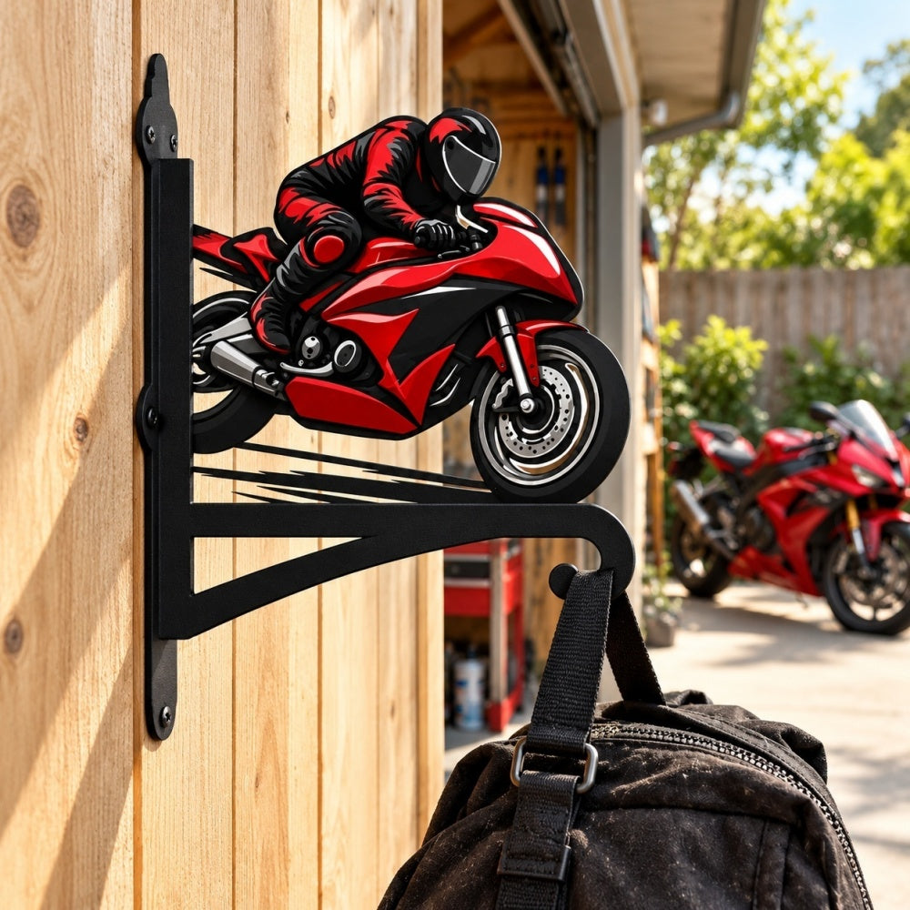 Hanging Basket Bracket – Sportbike Motorcycle Racing Rider