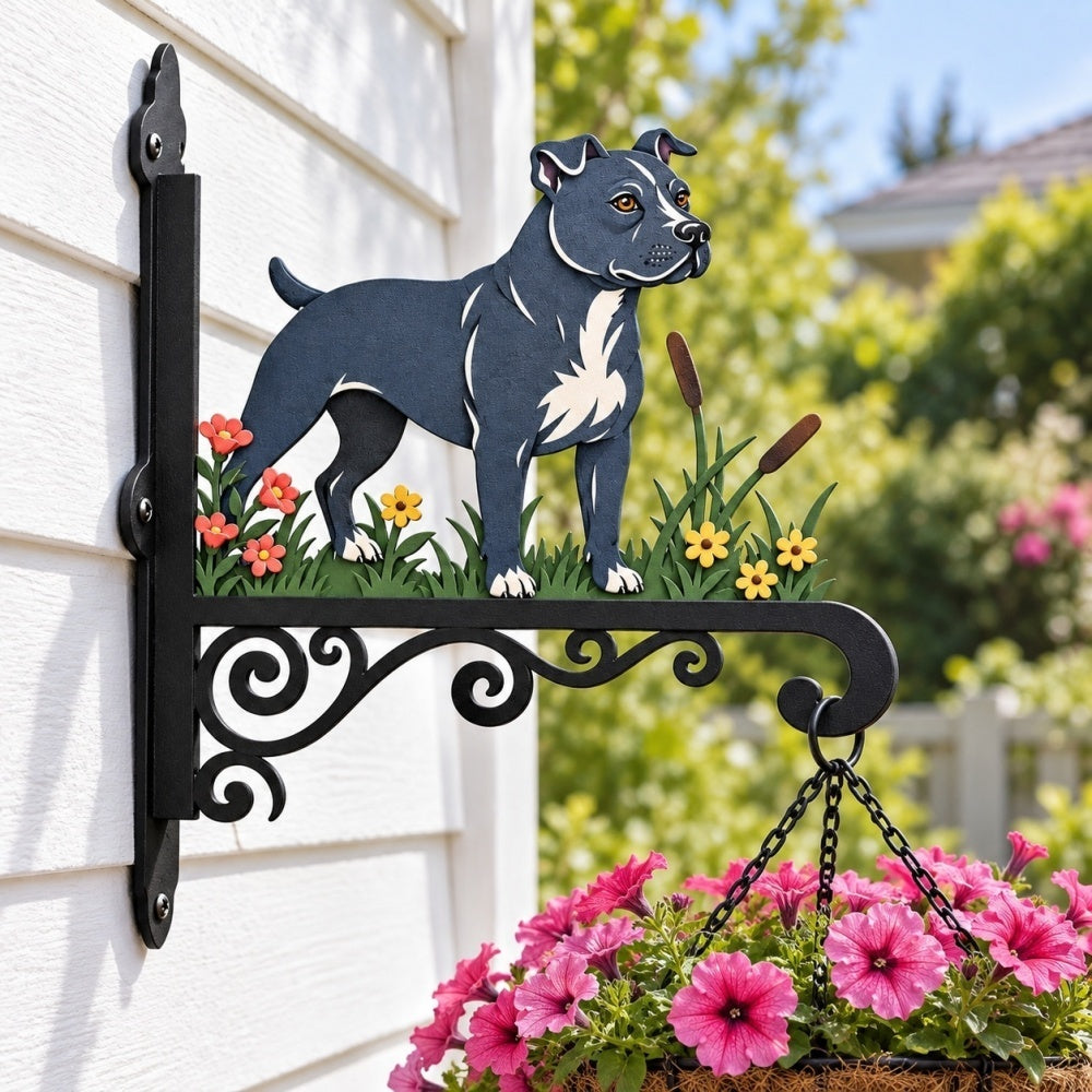 Hanging Basket Bracket – American Staffordshire Terrier