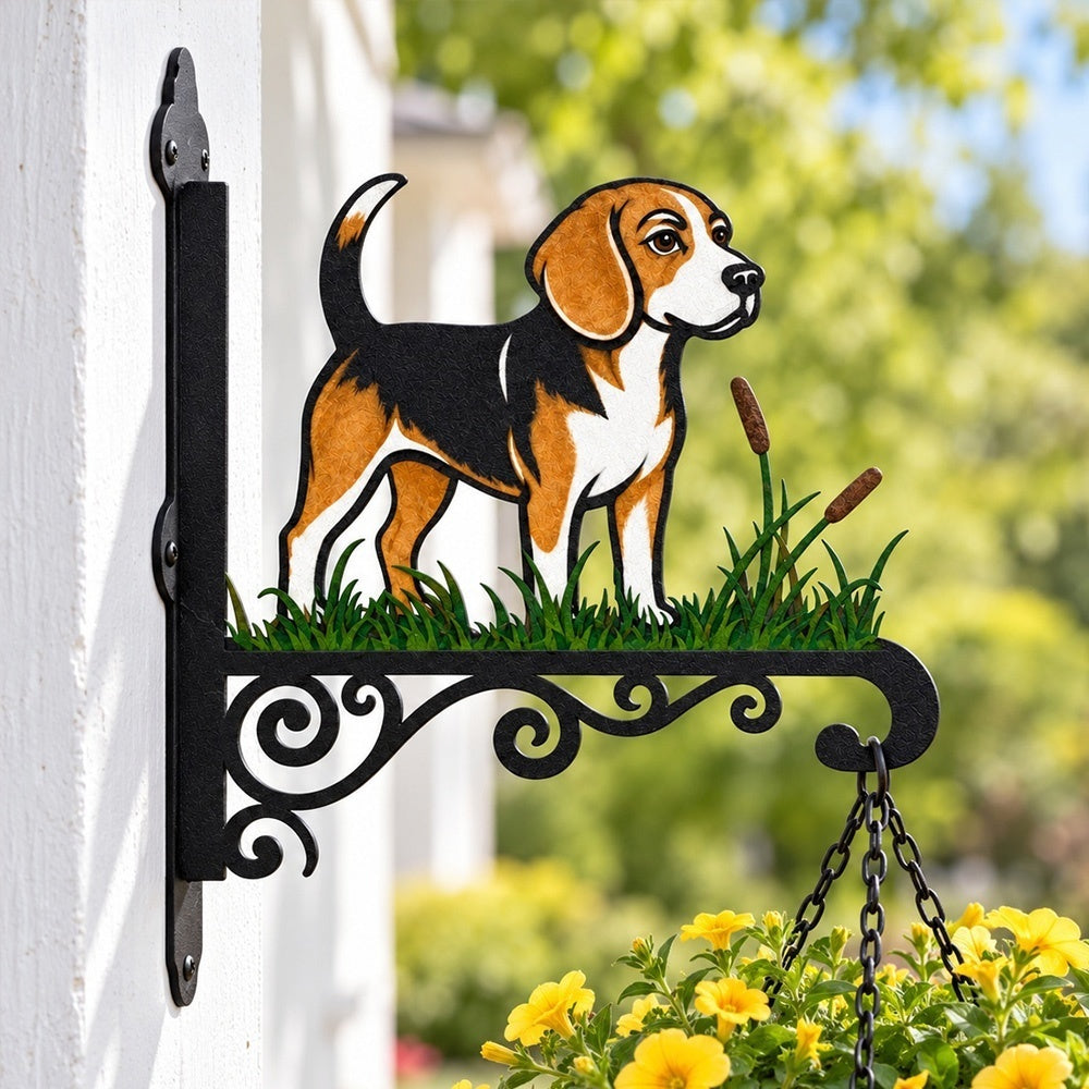 🐕Metal Dog Hanging Basket Bracket