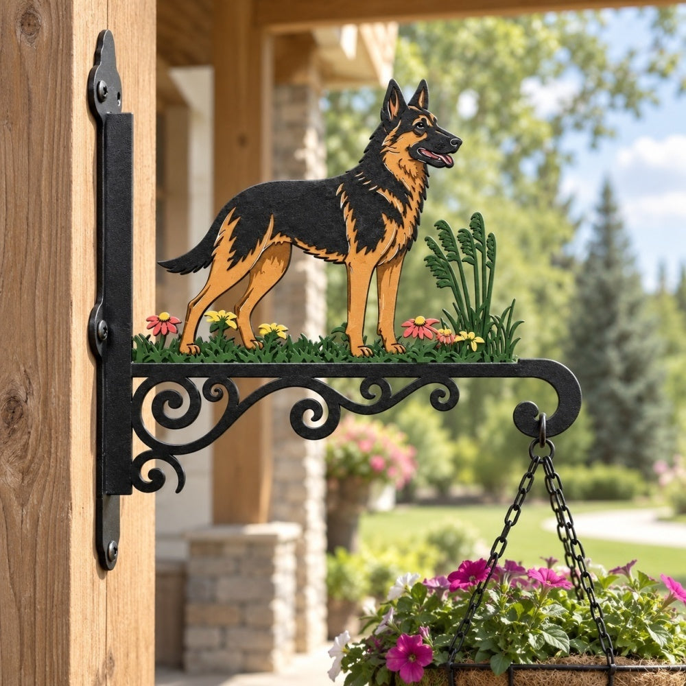 Hanging Basket Bracket – German Shepherd