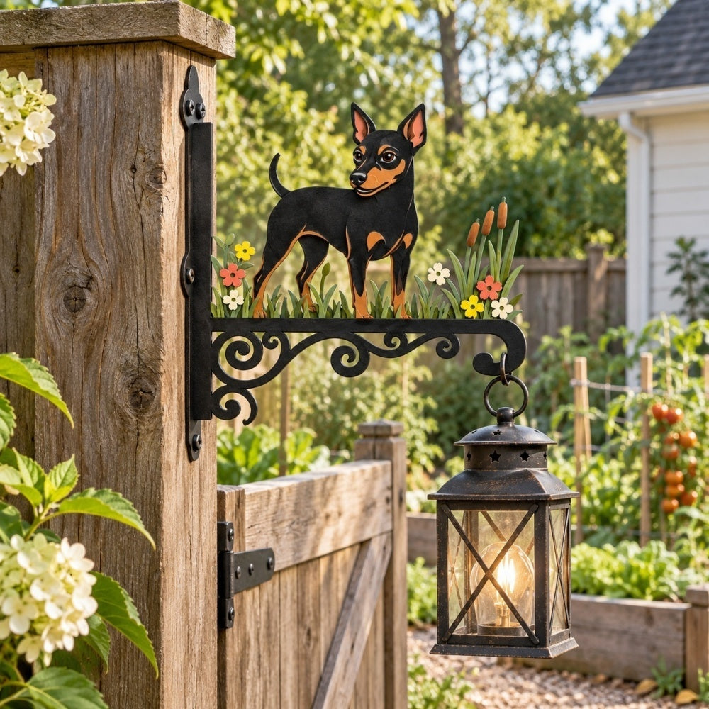 Hanging Basket Bracket – Miniature Pinscher