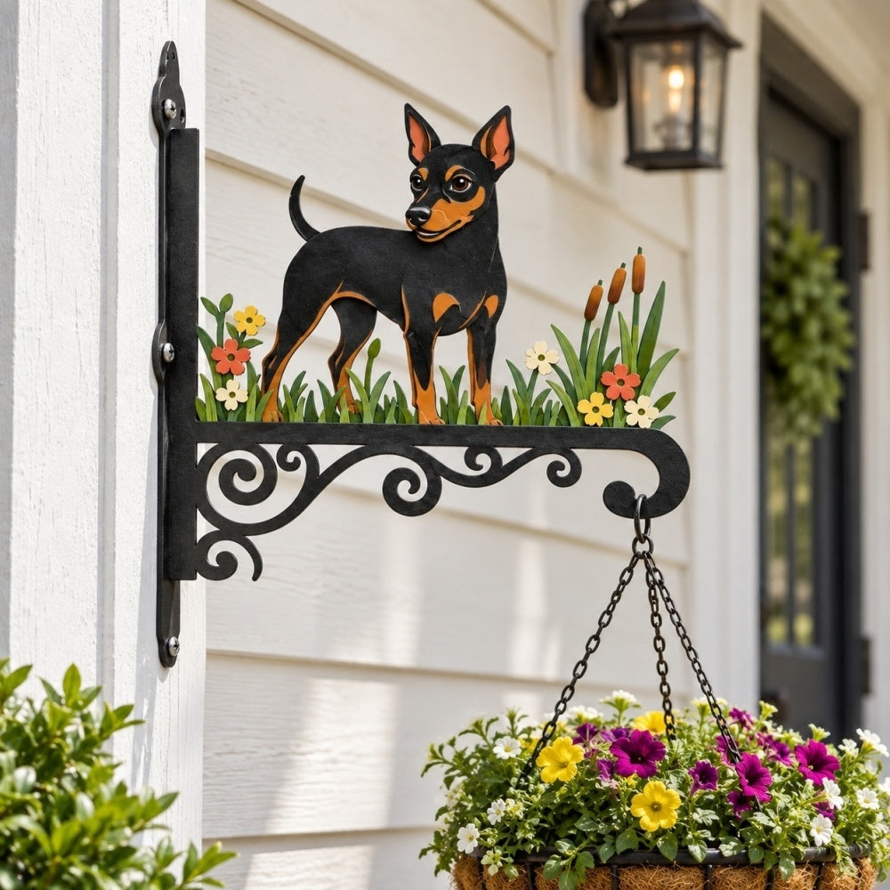 Hanging Basket Bracket – Miniature Pinscher