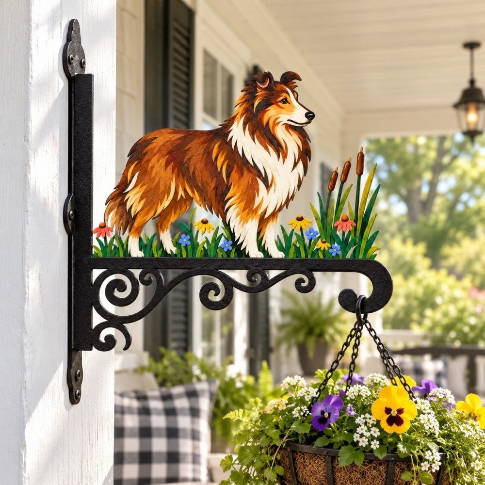 Hanging Basket Bracket – Shetland Sheepdog