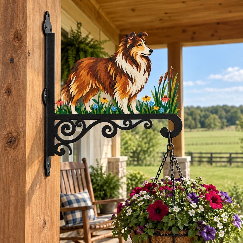 Hanging Basket Bracket – Shetland Sheepdog