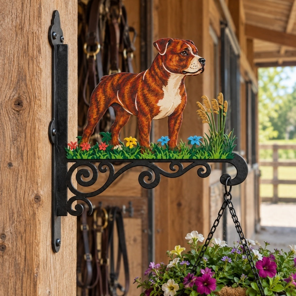 Hanging Basket Bracket – Staffordshire Bull Terrier