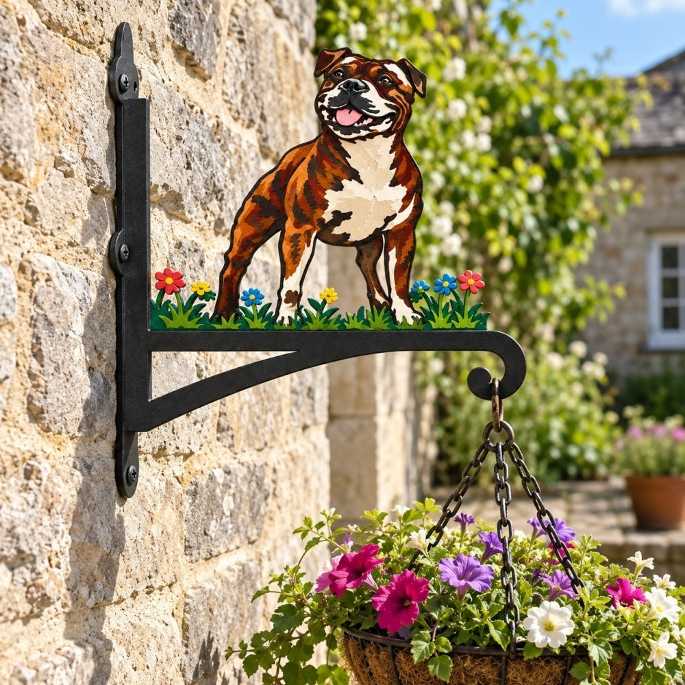 Hanging Basket Bracket – Staffordshire Bull Terrier