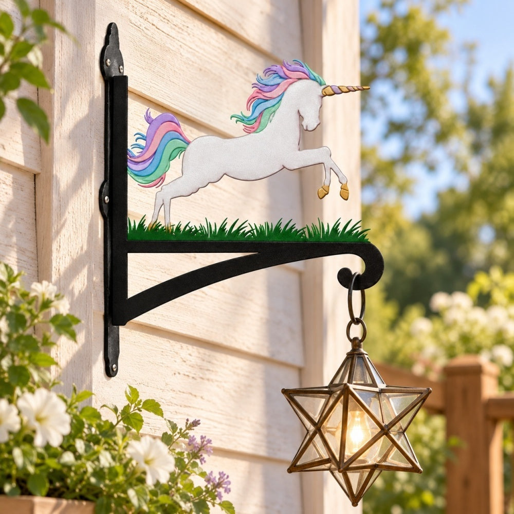 Hanging Basket Bracket – Leaping Unicorn