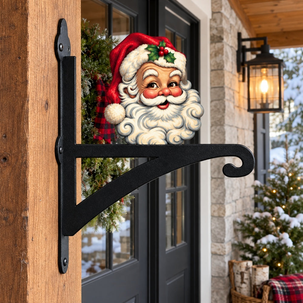 Hanging Basket Bracket – Santa Claus