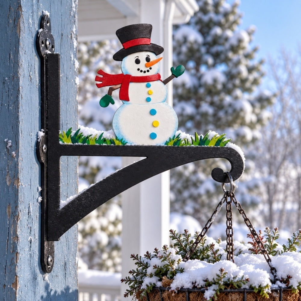 Hanging Basket Bracket – Snowman