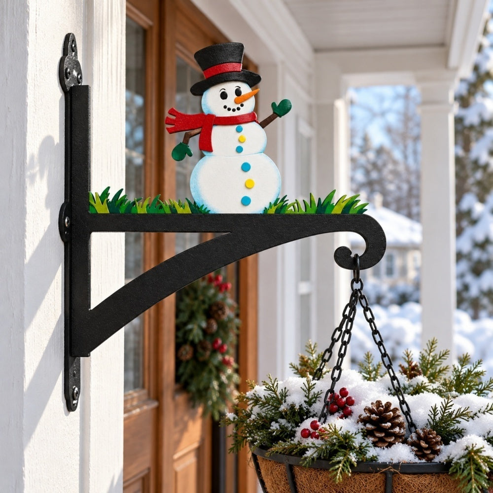 Hanging Basket Bracket – Snowman