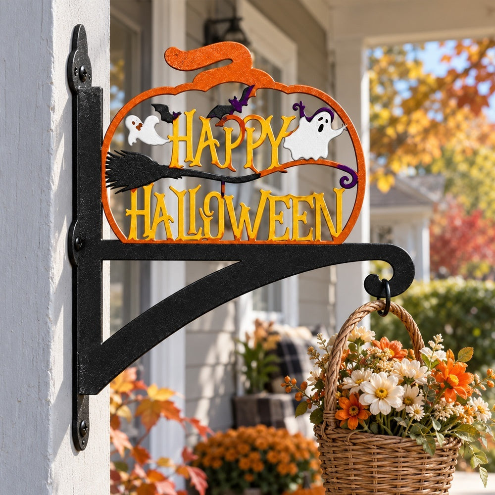 Hanging Basket Bracket – Happy Halloween