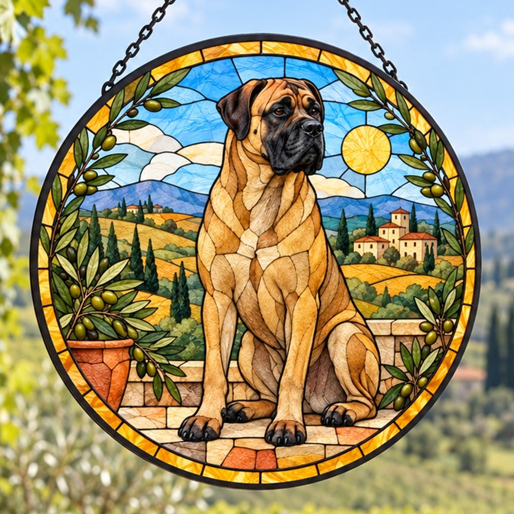 Stained Glass Suncatcher – Cane Corso