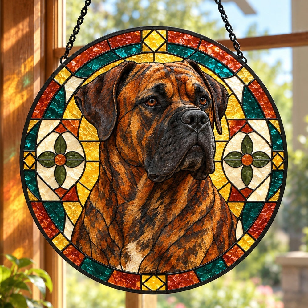 Stained Glass Suncatcher – Cane Corso