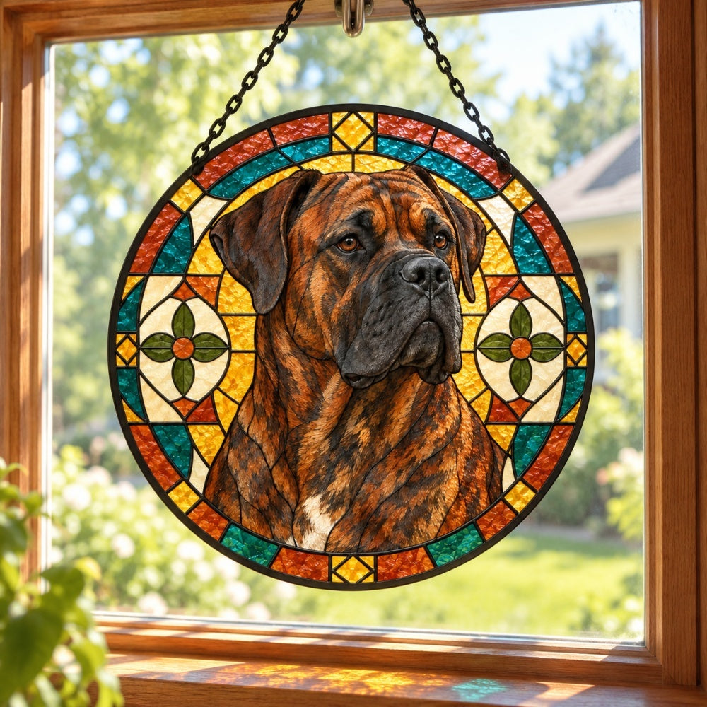 Stained Glass Suncatcher – Cane Corso