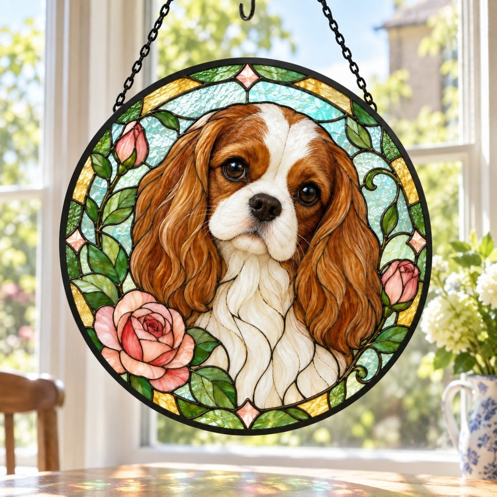 Stained Glass Suncatcher – Cavalier King Charles Spaniel
