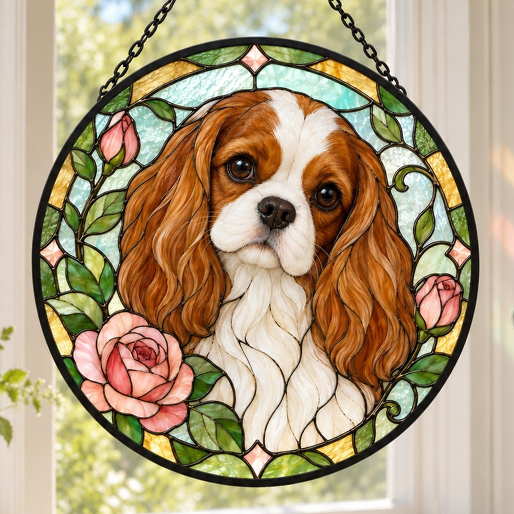 Stained Glass Suncatcher – Cavalier King Charles Spaniel