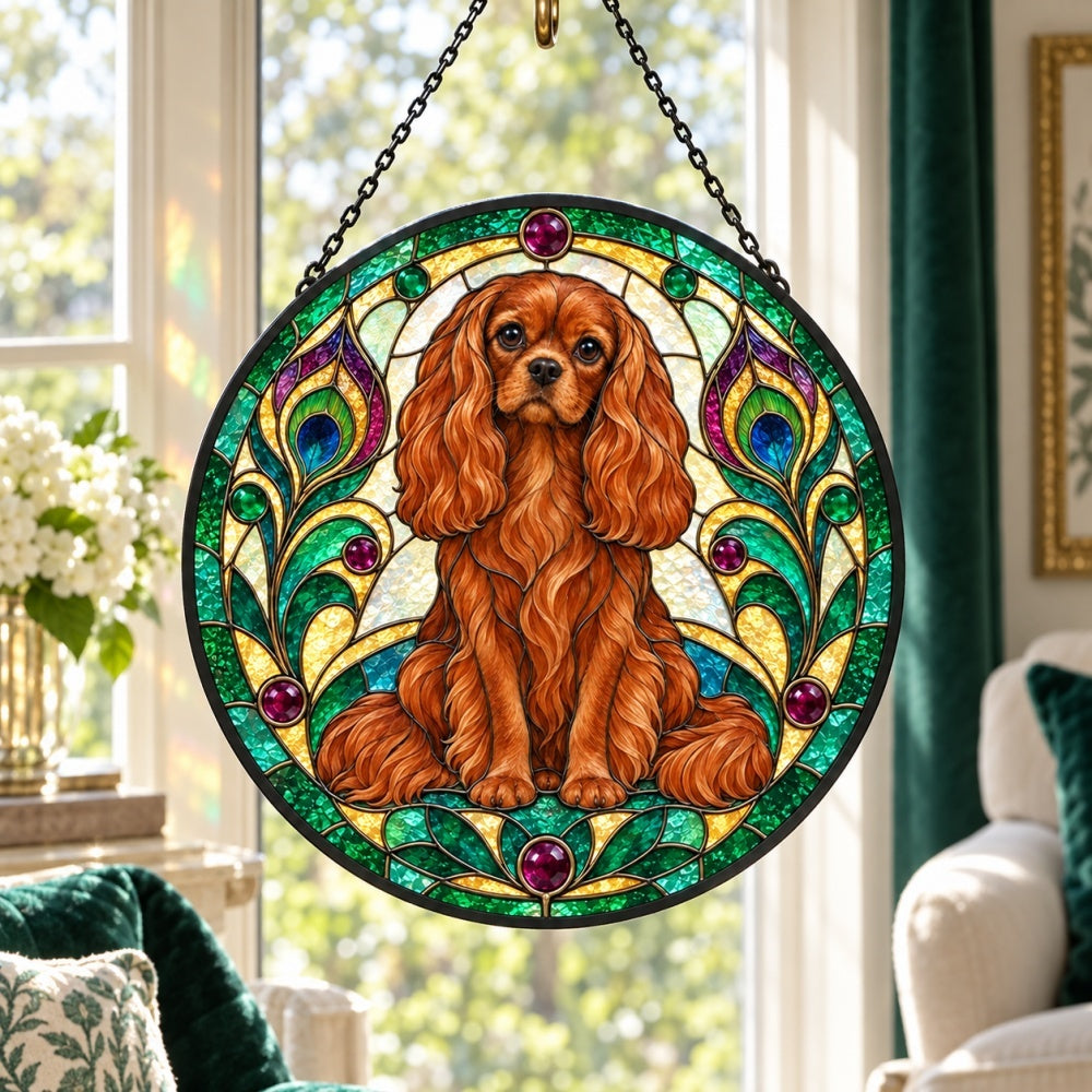 Stained Glass Suncatcher – Cavalier King Charles Spaniel