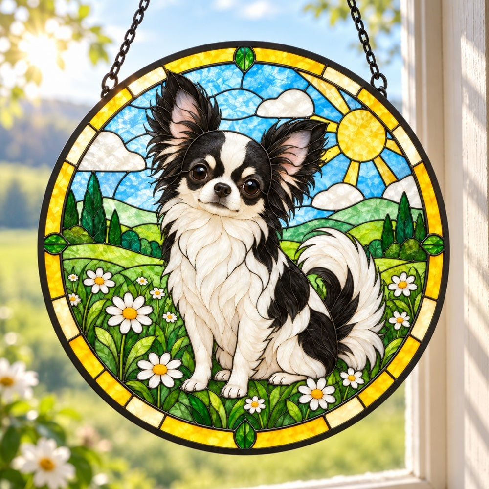Stained Glass Suncatcher – Chihuahua