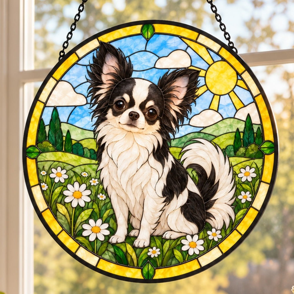 Stained Glass Suncatcher – Chihuahua