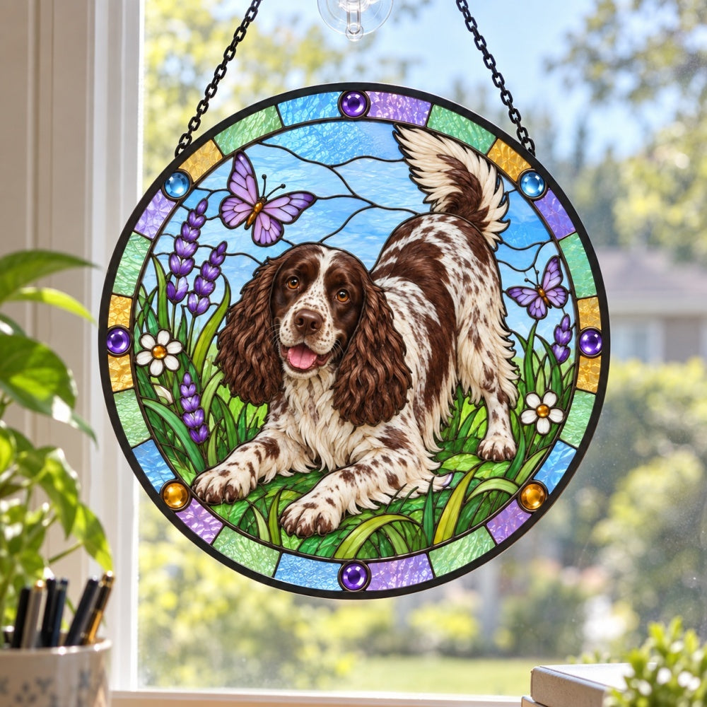 Stained Glass Suncatcher – Springer Spaniel