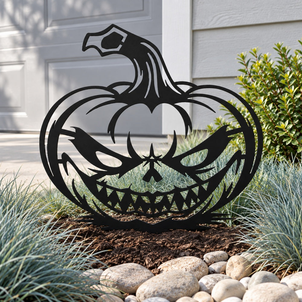 Metal Garden Stake – Jack-O’-Lantern