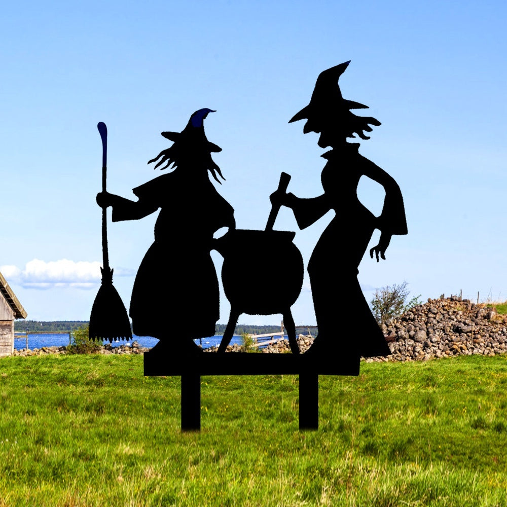 Metal Garden Stake – Witches’ Brew