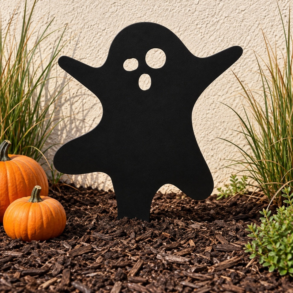 Metal Garden Stakes - Halloween Creepy Ghost