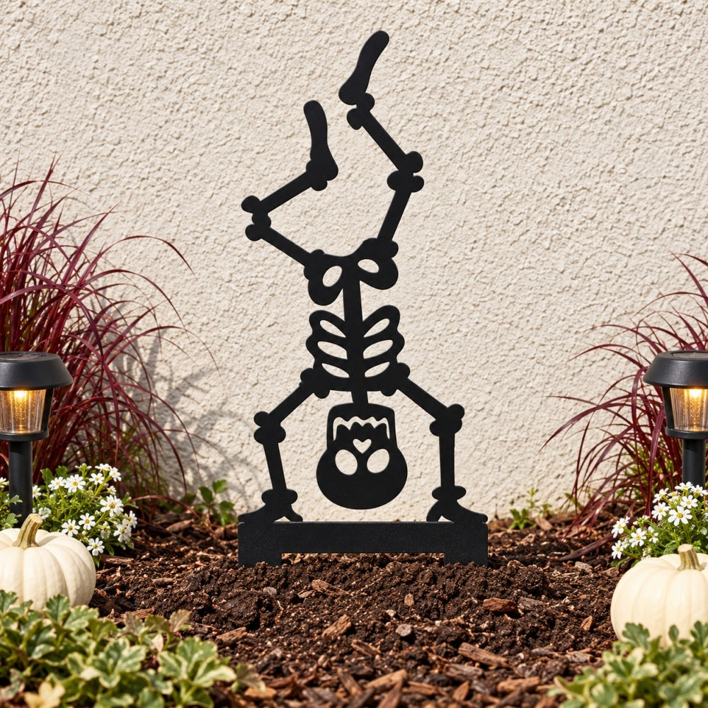 Metal Garden Stakes - Halloween Skeleton Mock Up