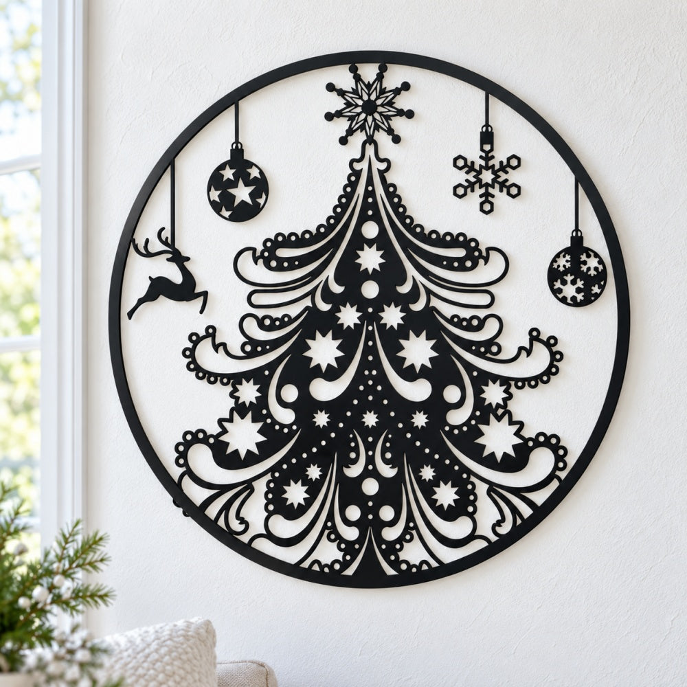 Metal Wall Art - Christmas Tree