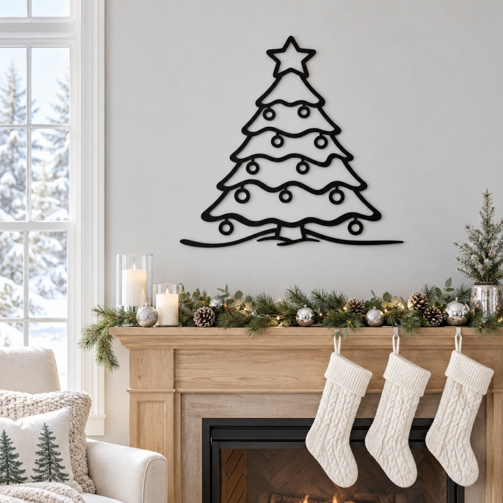 Metal Wall Art - Christmas Tree