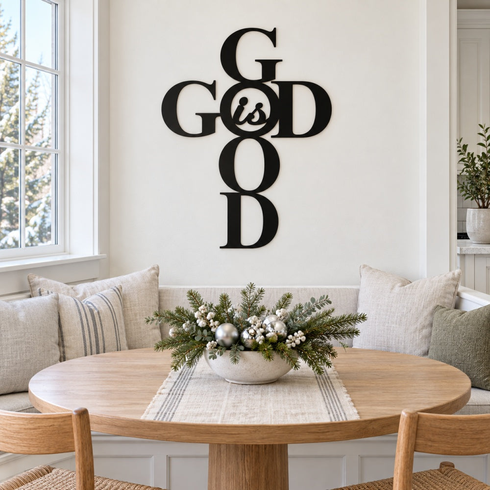 Metal Wall Art - God is Good Cross