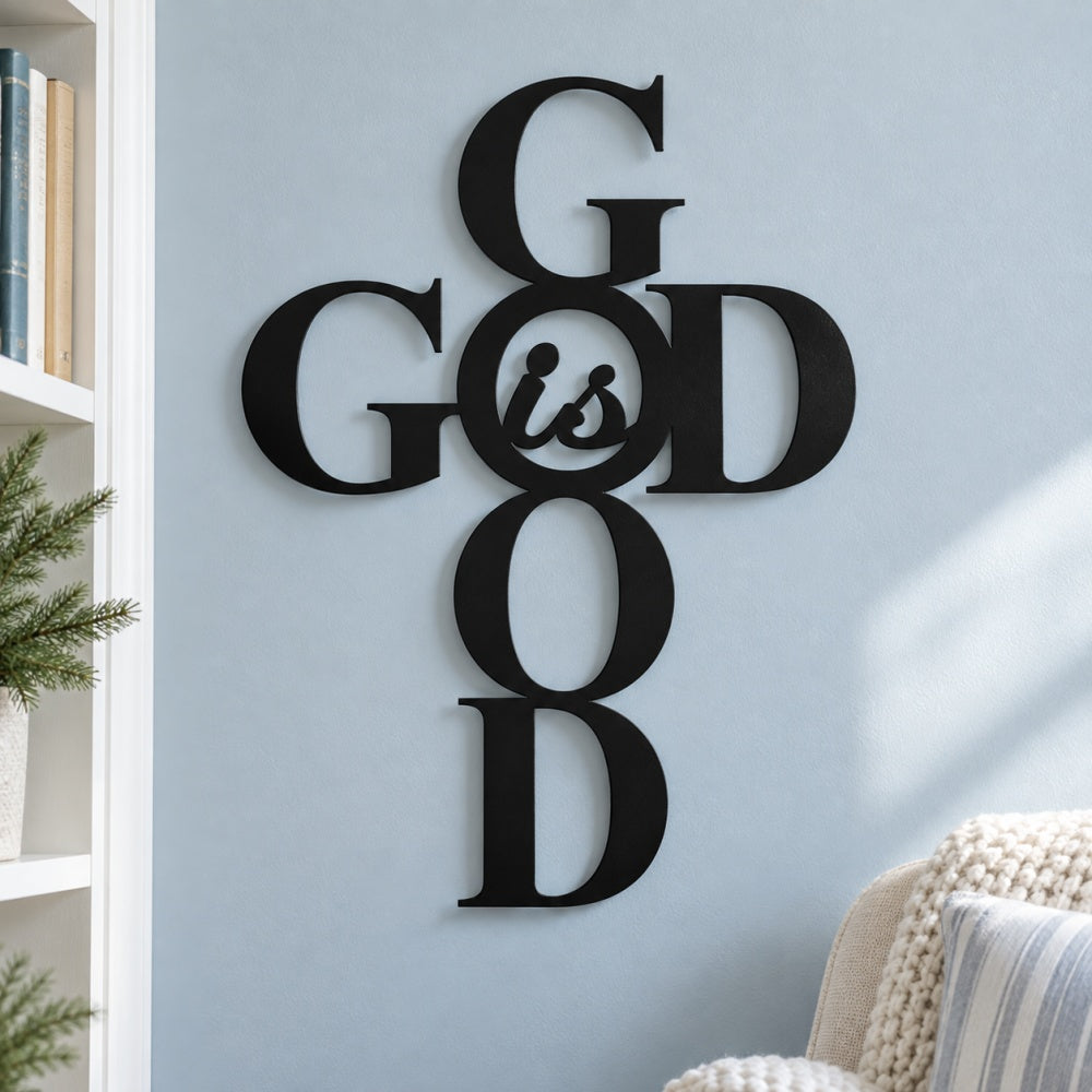 Metal Wall Art - God is Good Cross