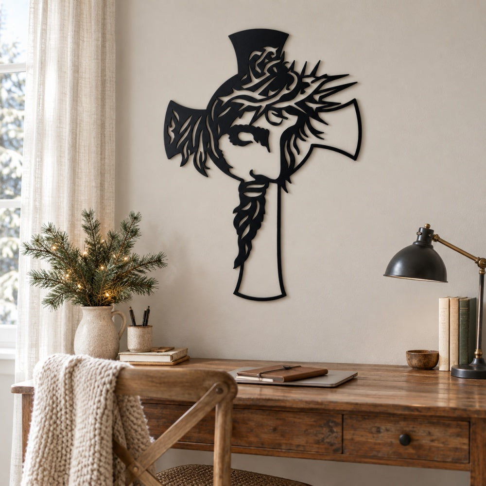 Metal Wall Art - Jesus Cross