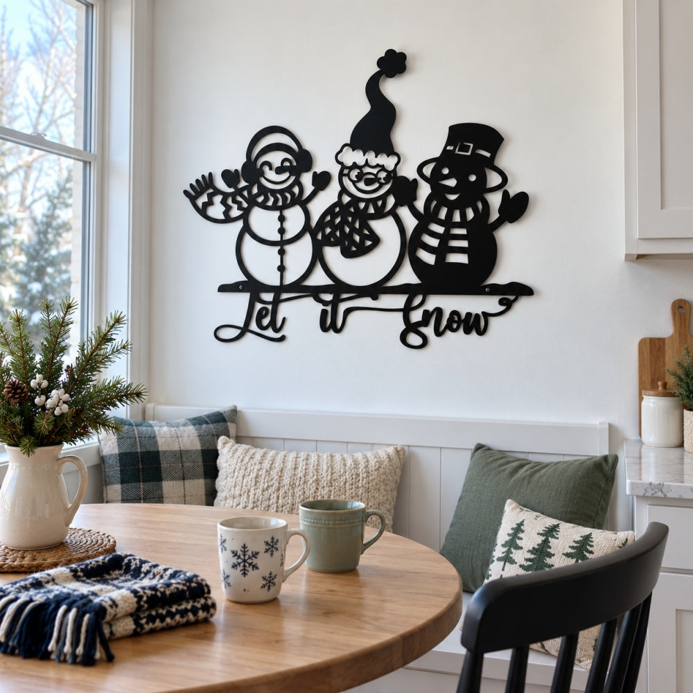 Metal Wall Art - Let It Snow
