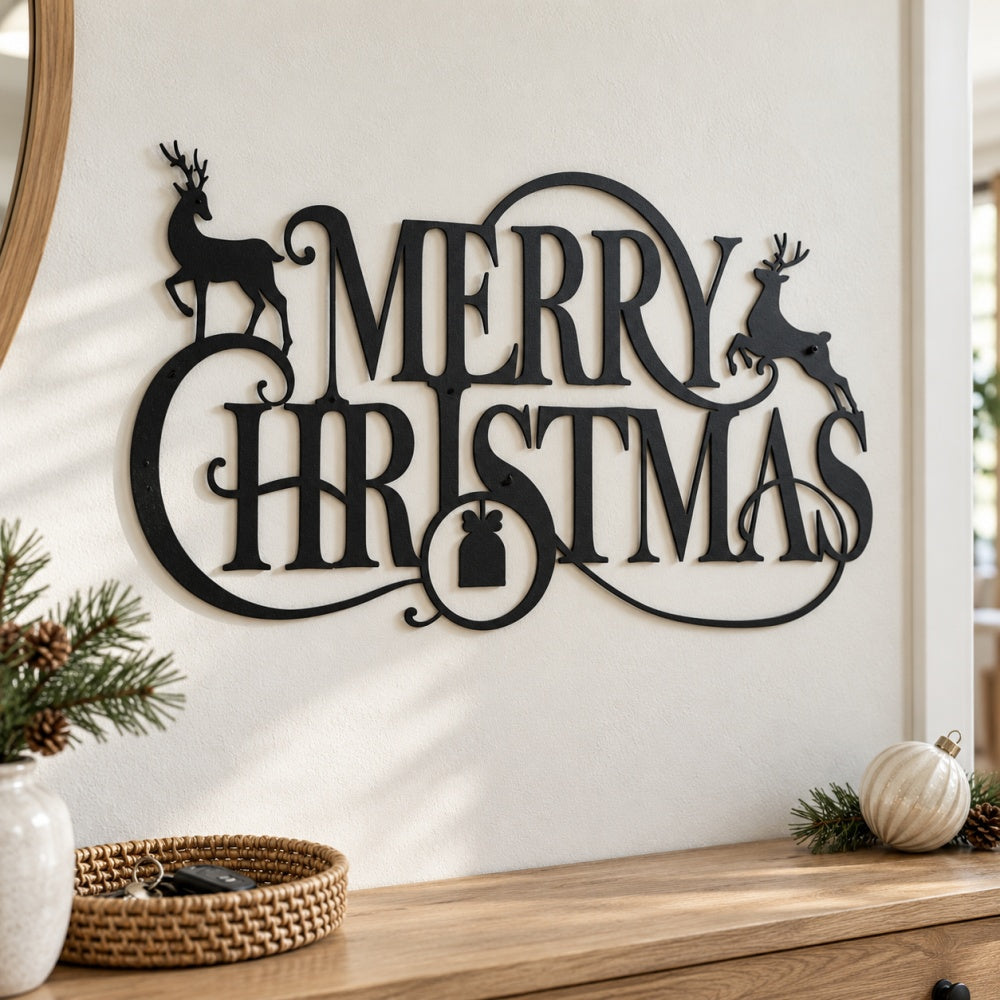 Metal Wall Art - Merry Christmas