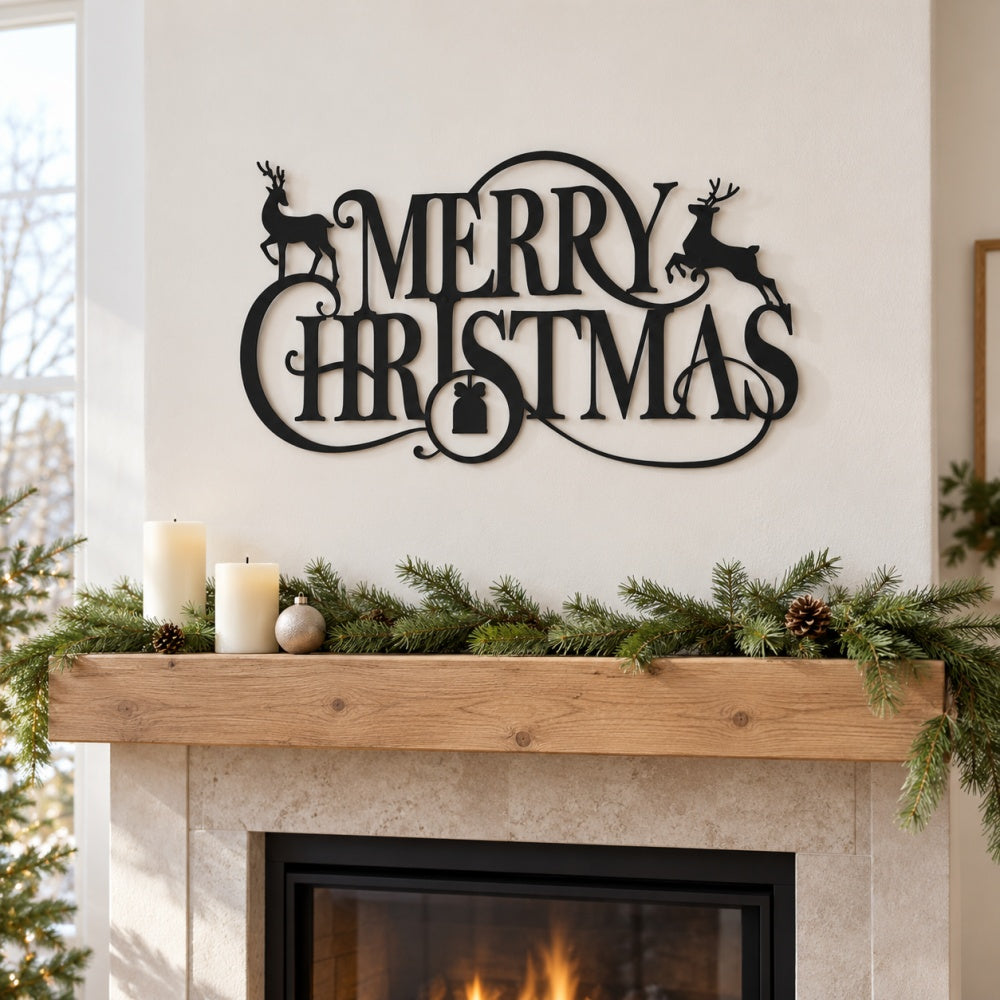 Metal Wall Art - Merry Christmas
