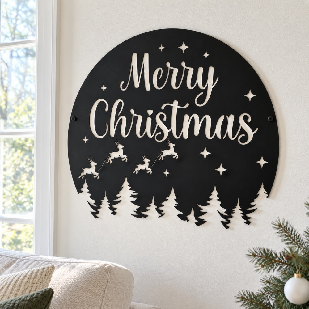 Metal Wall Art - Merry Christmas