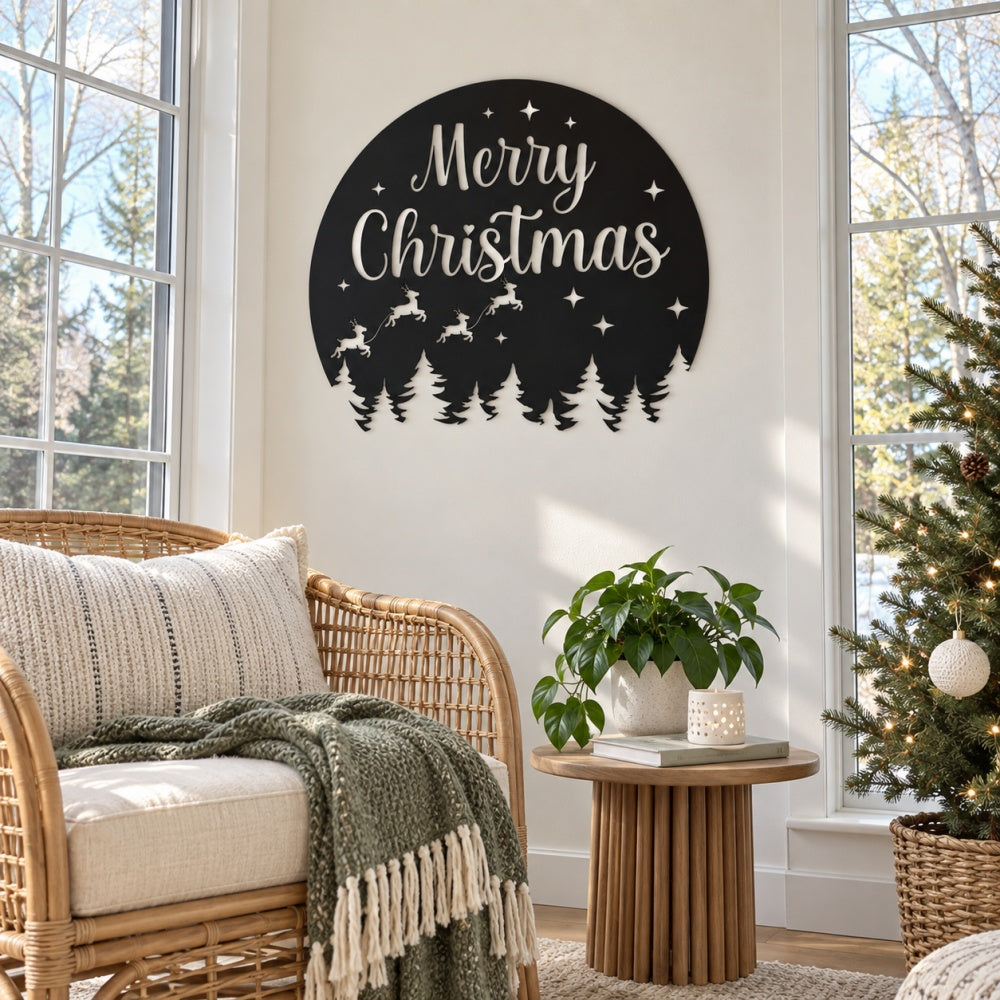 Metal Wall Art - Merry Christmas