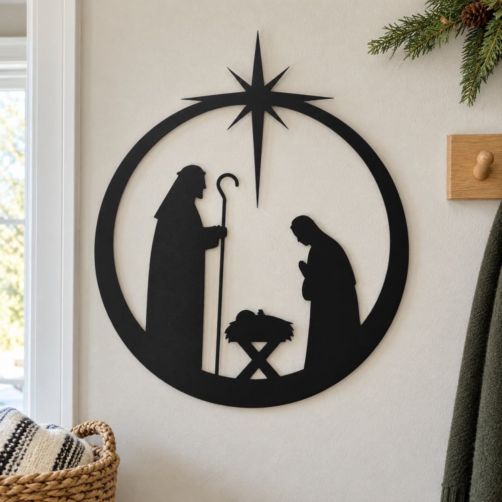 Metal Wall Art - Nativity Scene