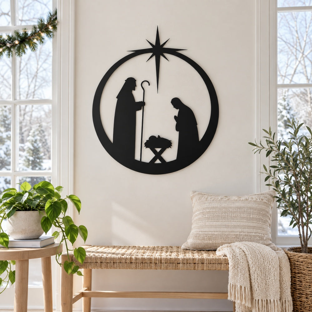 Metal Wall Art - Nativity Scene