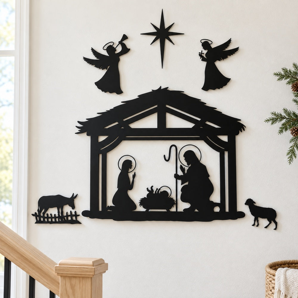 Metal Wall Art - Nativity Scene