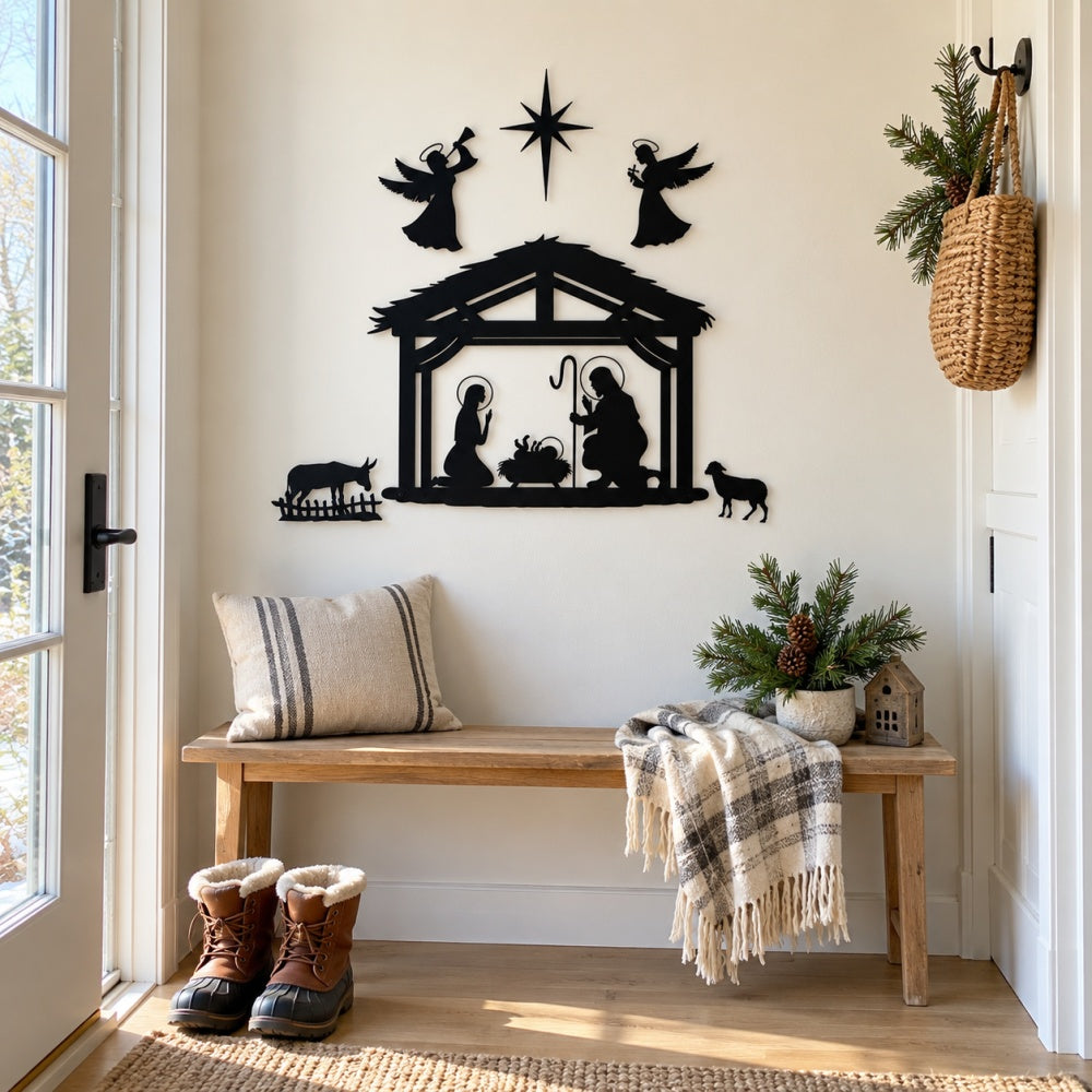 Metal Wall Art - Nativity Scene
